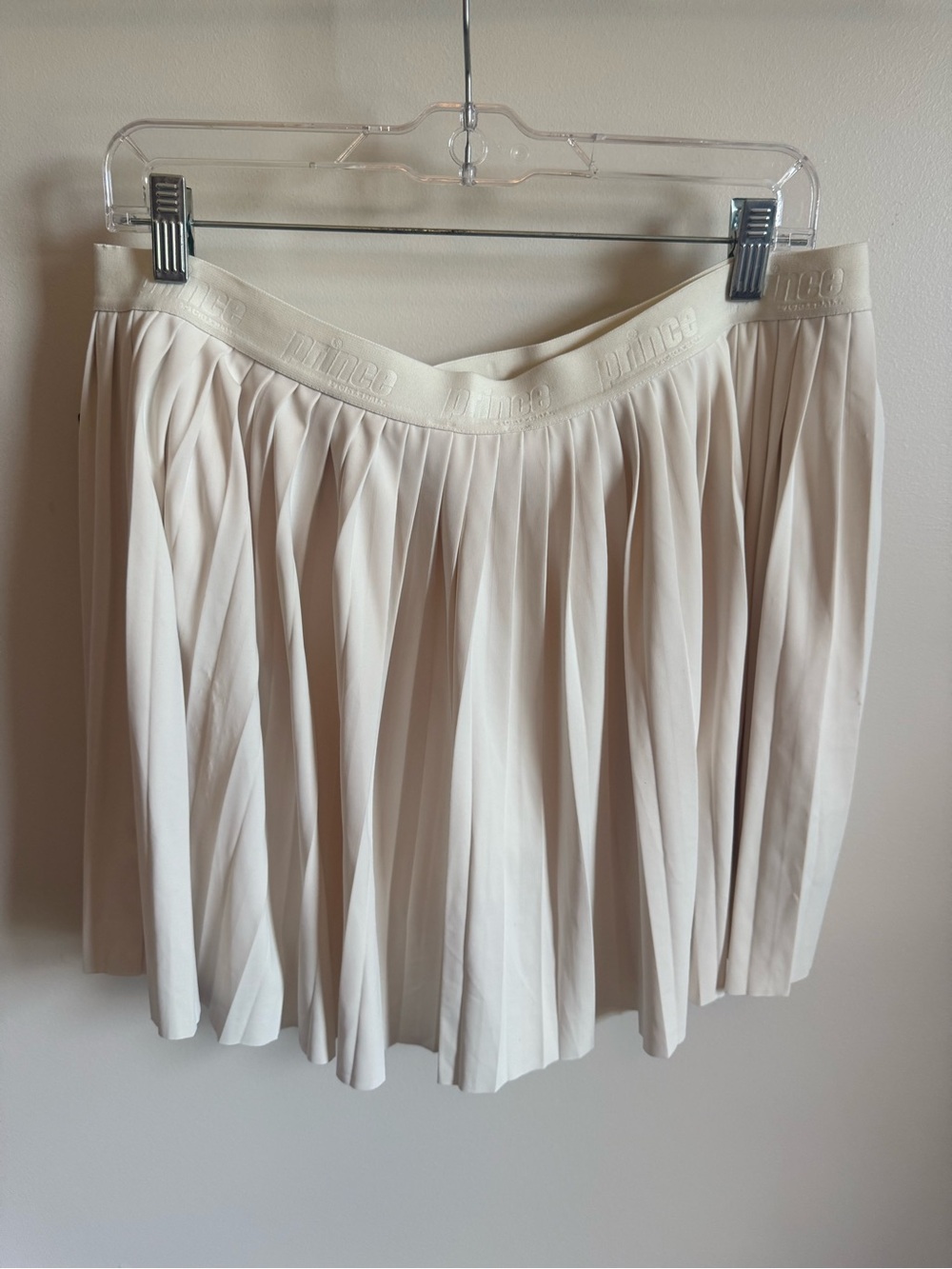 Prince Pleated Skater Skort in Cream